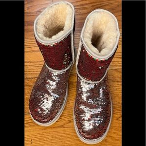 EUC UGG Sequin Upper Boots